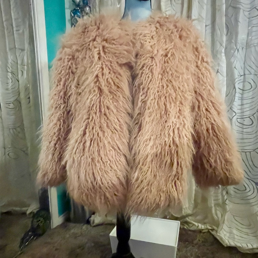High End Ballet Pink Sheep Jacket